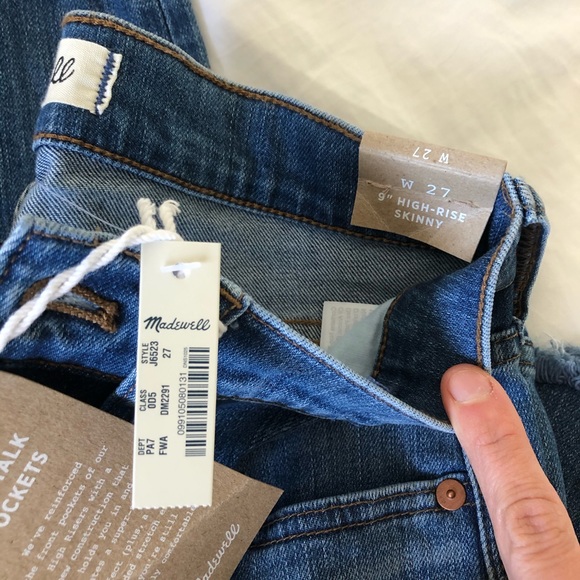 Madewell 9inch high-rise skinny - Picture 4 of 5